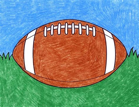 easy football to draw|cool easy football drawings.